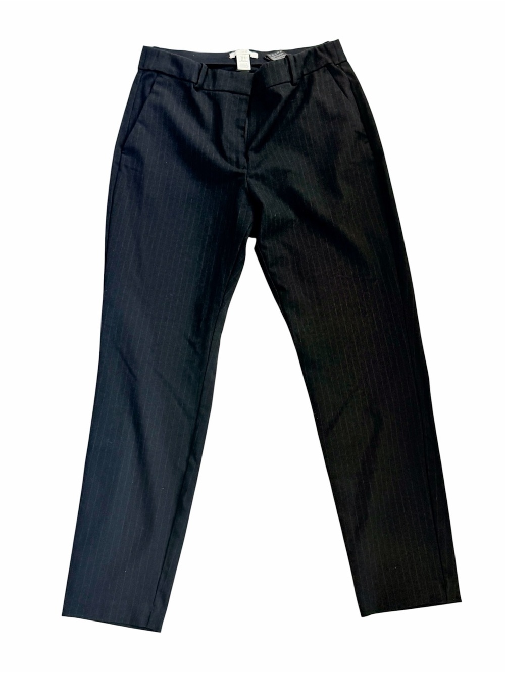 H&M Black Pinstriped Women’s Trousers Size US 10